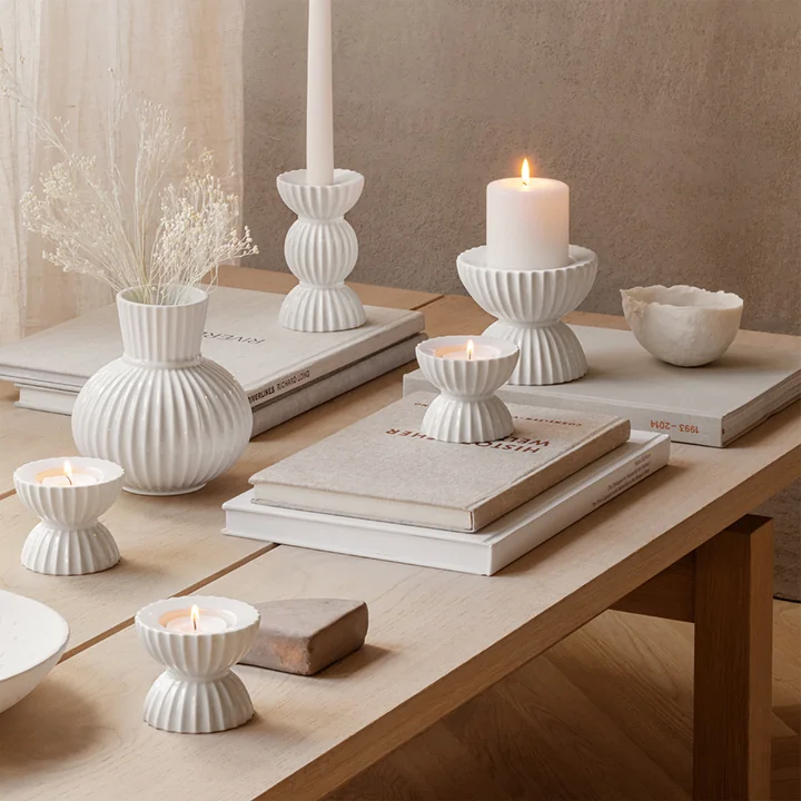 Tura candle holder from Lyngby Porcelæn