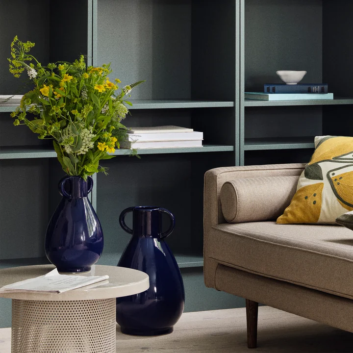 Simi Vase from Broste Copenhagen in color deep cobalt blue