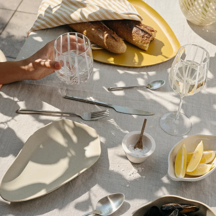 Stripe Tableware from Broste Copenhagen