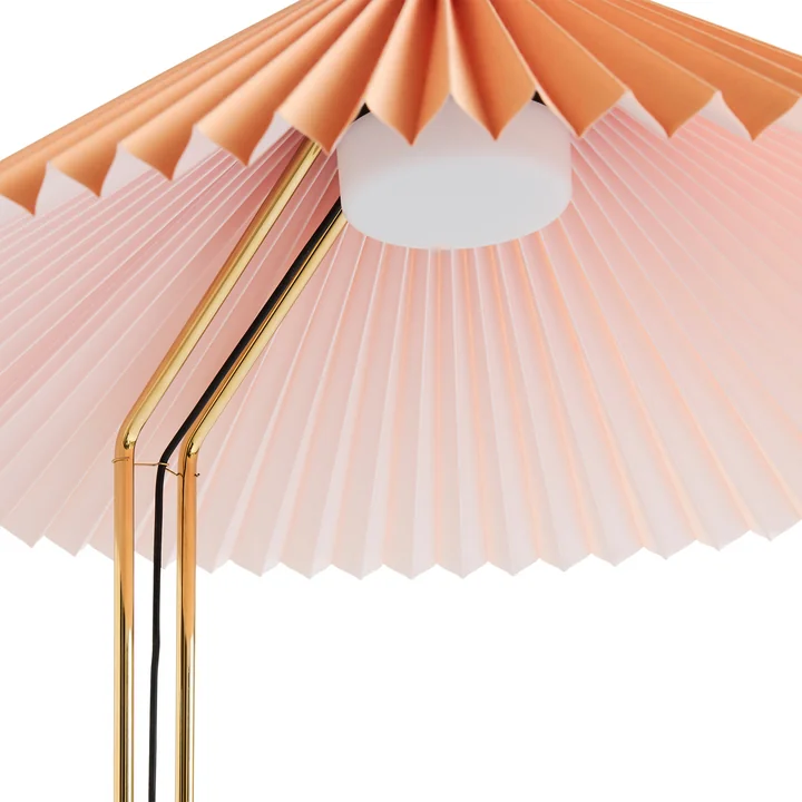 Matin LED floor lamp, peach from HAY
