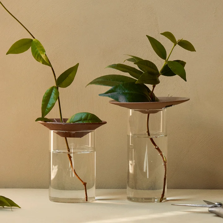 Cresco Propagation vase (set of 2), brown / beige by Audo