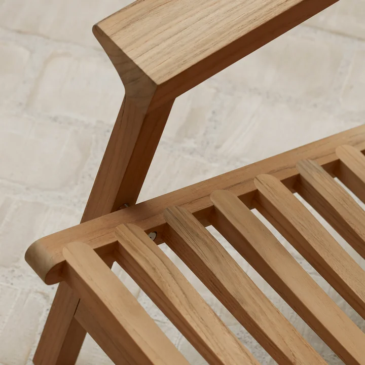 AH603 Deck chair, teak untreated from Carl Hansen