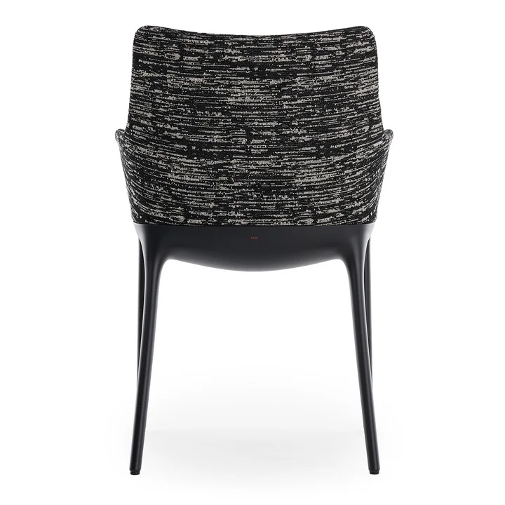 Eleganza Nia Armchair, frame black, fabric melange black from Kartell