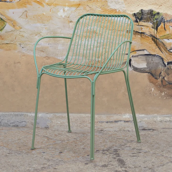 Hiray Armchair, sage green from Kartell