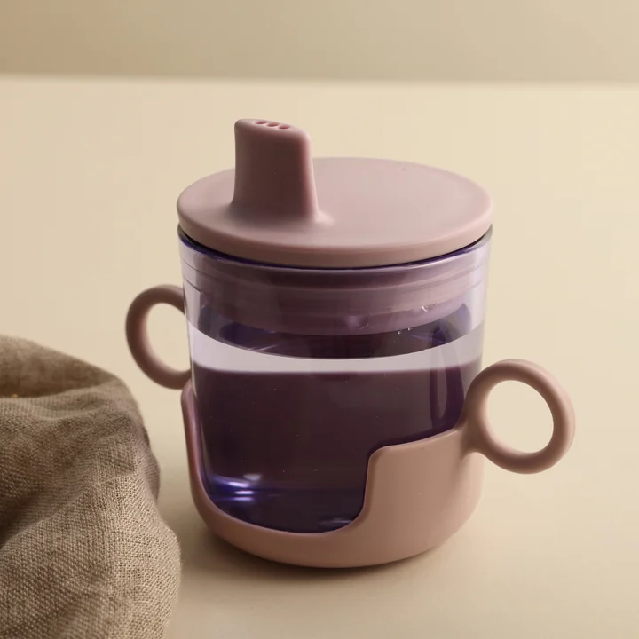 Kids Eco Drinking glass from Design Letters in color purple