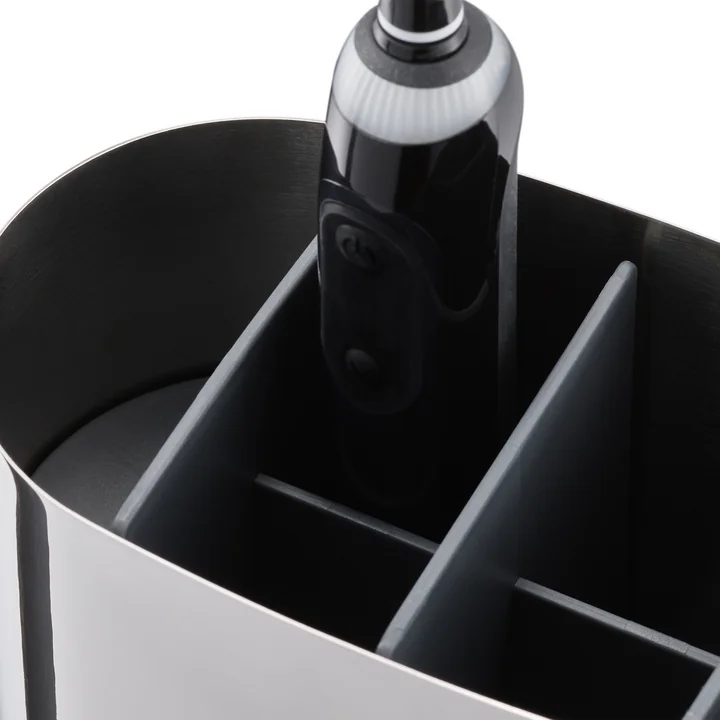 EasyStore Luxe Toothbrush holder, large, steel from Joseph Joseph
