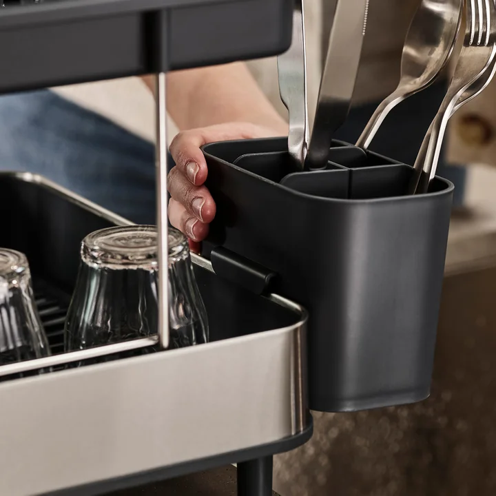 Excel Steel 2-tier stainless steel drainer, gray from Joseph Joseph