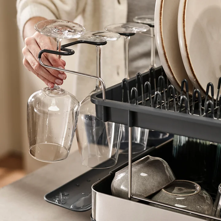 Excel Steel 2-tier stainless steel drainer, gray from Joseph Joseph