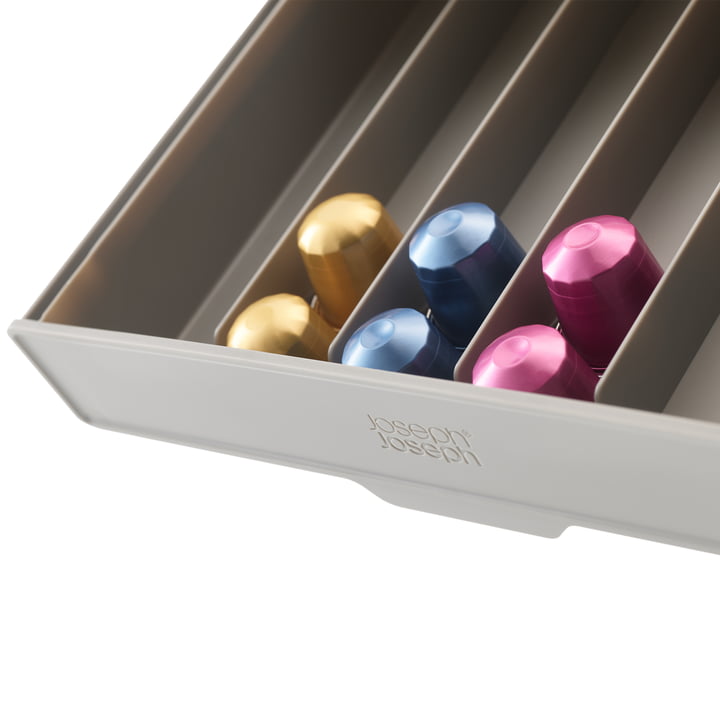 CupboardStore Coffee capsule drawer, gray from Joseph Joseph