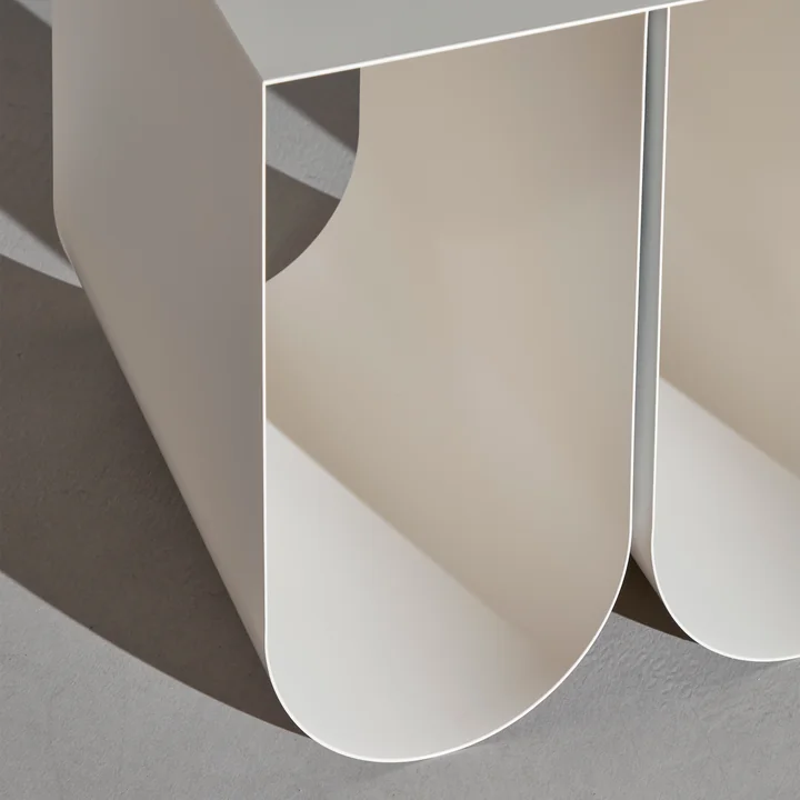 Curved Wall shelf from Kristina Dam Studio in color beige