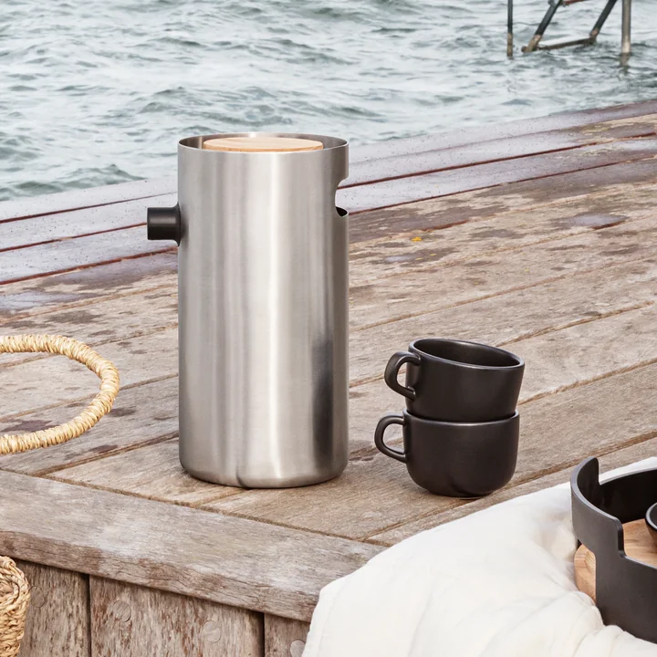 Nordic Kitchen Pump thermos, stainless steel from Eva Solo