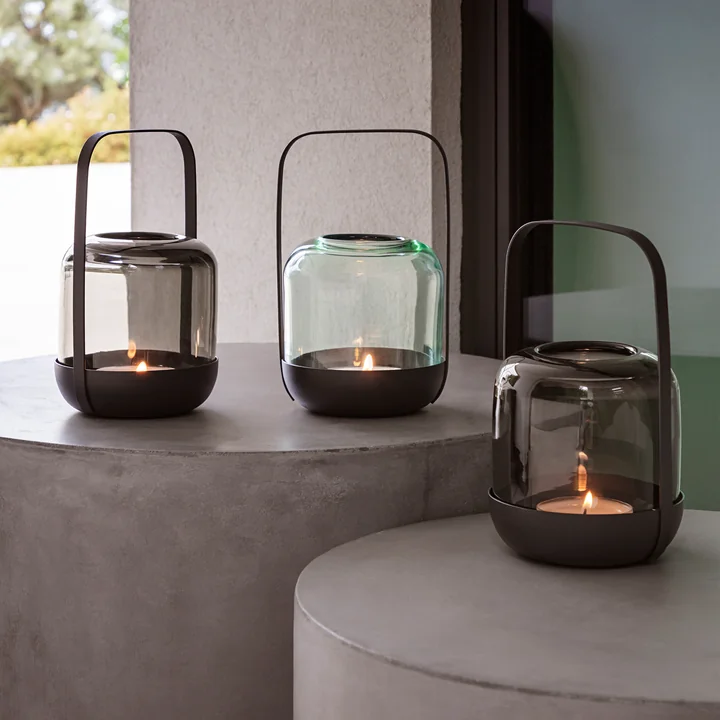 Acorn Lantern, Ø 11 x H 20 cm, stone from Eva Solo