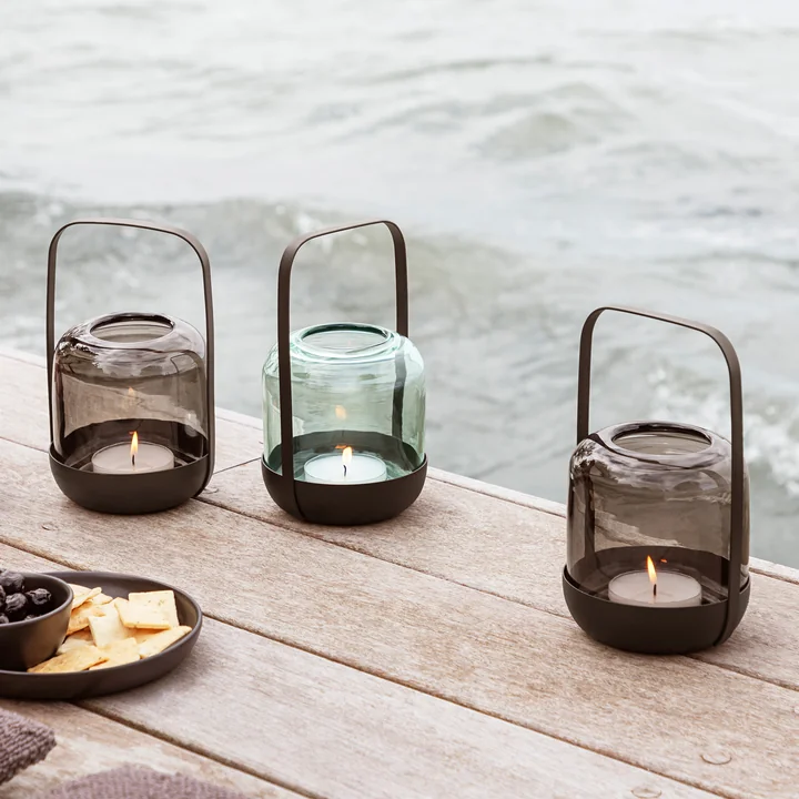 Acorn Lantern, Ø 11 x H 20 cm, stone from Eva Solo