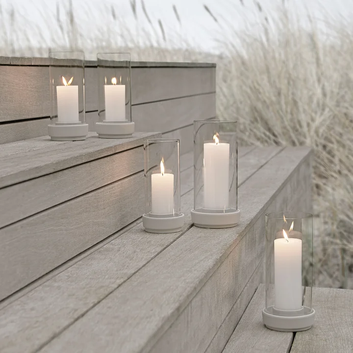 Hurricane Lantern from Stelton in the color sand