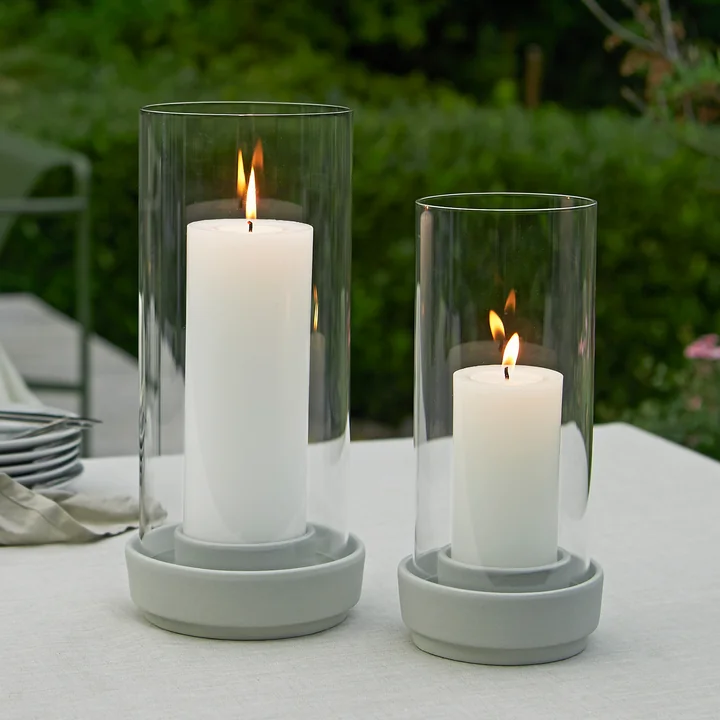 Hurricane Lantern from Stelton in the color sand