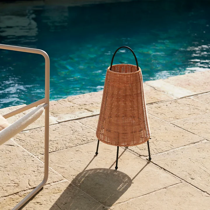 Porti LED table lamp rattan from Ferm Living