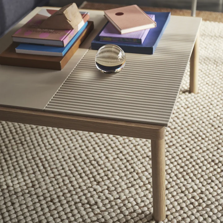 Couple Coffee table from Muuto in the finish Sand/Oak