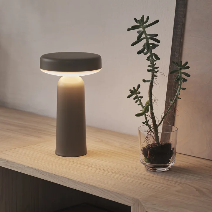 Ease Portable LED Outdoor Battery lamp from Muuto in the color taupe