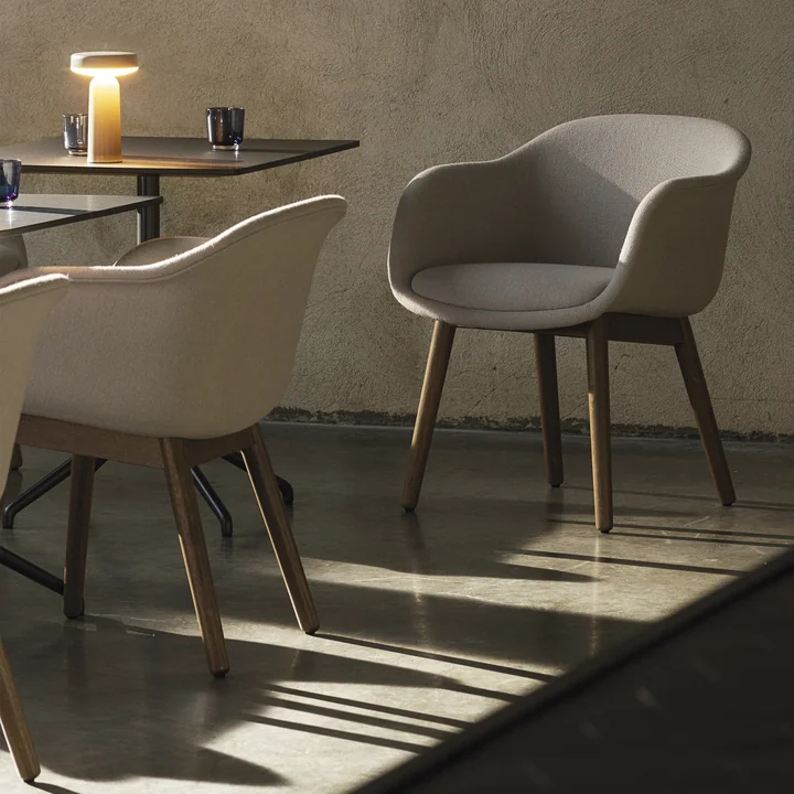 Fiber Conference Armchair with wooden frame from Muuto