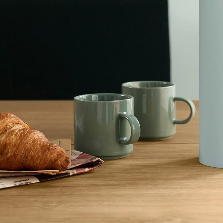 Stelton - Coffee cup (set of 2), dusty green