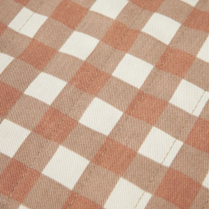 Hyde Park Fabric detail terracotta checks from Nobodinoz