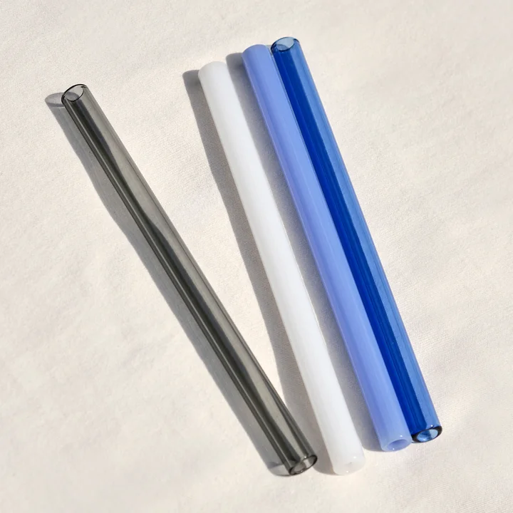 Sip Drinking straws, smoothie, opaque mix (set of 4) by HAY