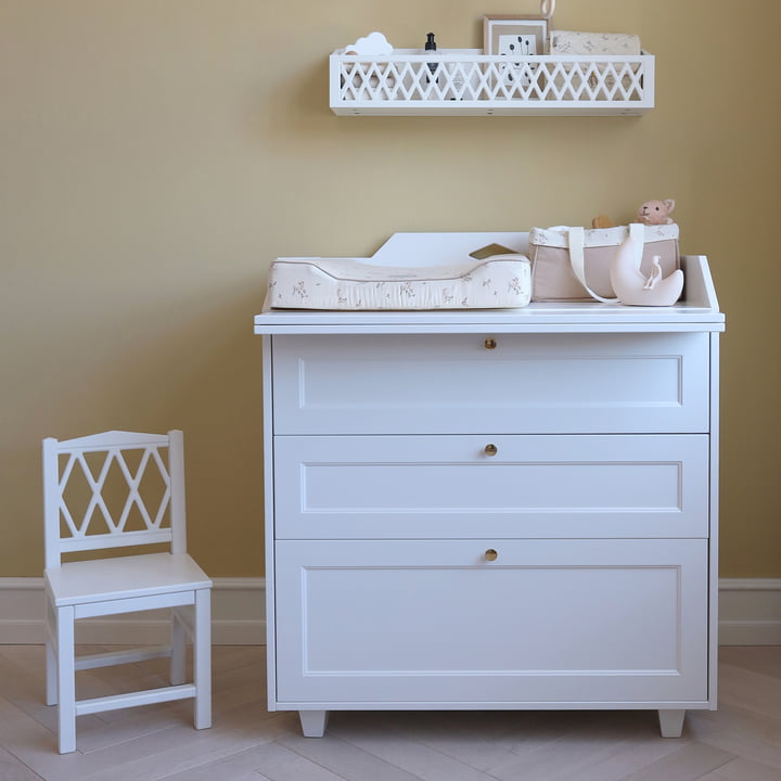 Luca Changing table dresser from Cam Cam Copenhagen in color white