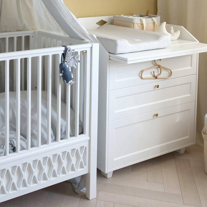 Luca Changing table dresser from Cam Cam Copenhagen in color white