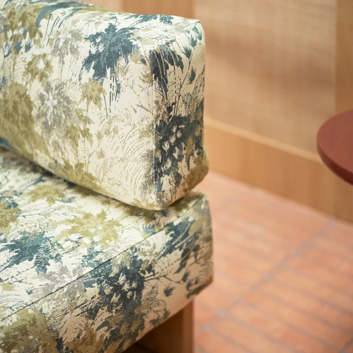 Teak Outdoor Daybed, botanical from HKliving