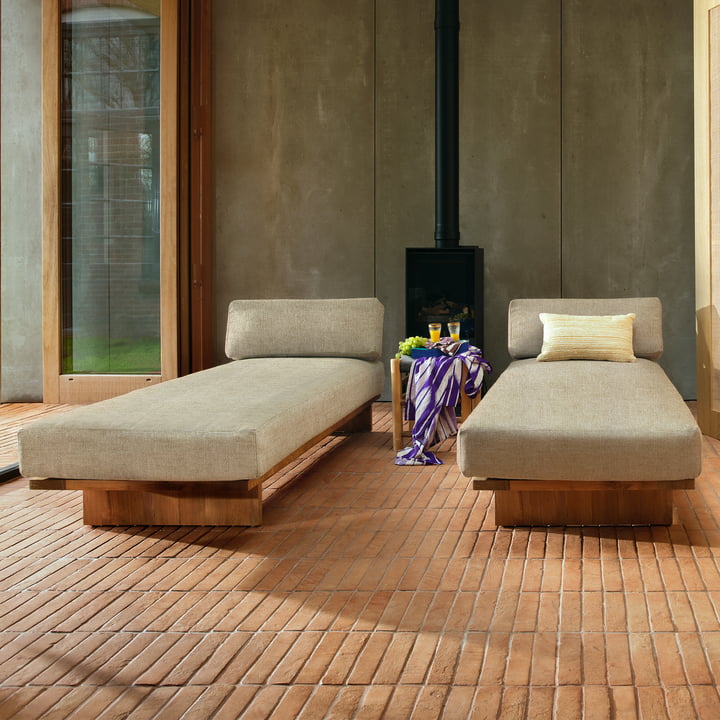 HKliving Teak Outdoor Daybed Connox