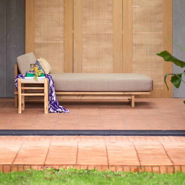 HKliving Teak Outdoor Daybed Connox