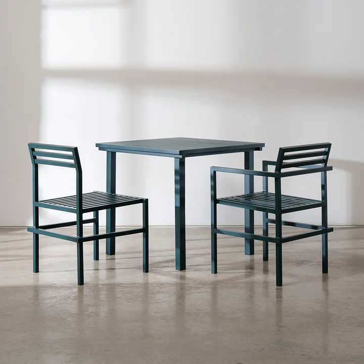 NINE - Dining table square, green