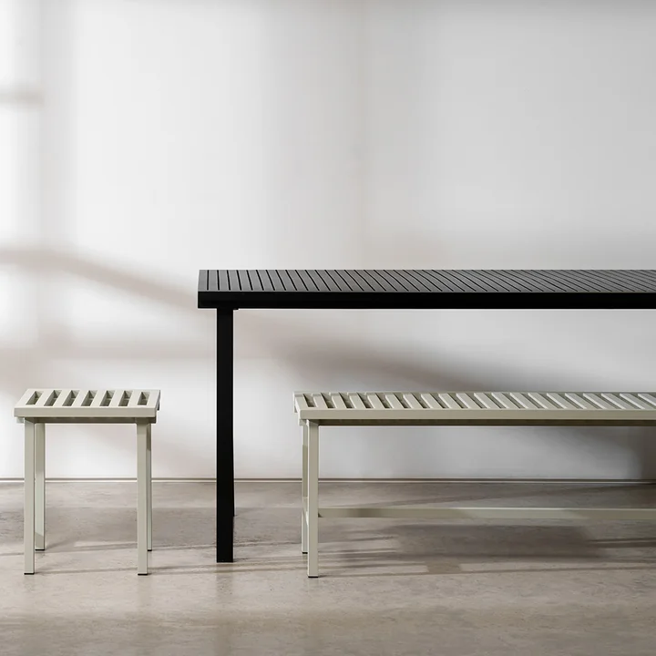 NINE - Outdoor stool, gray