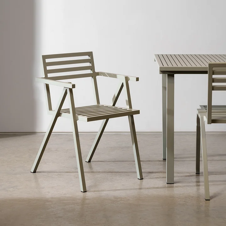 NINE - Outdoor Stacking Armchair, gray