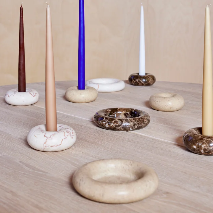 Savi Marble candlestick from OYOY
