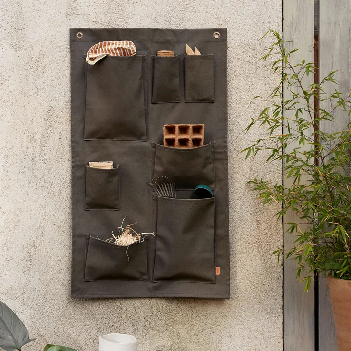 Ferm Living - Bark Wall storage, olive