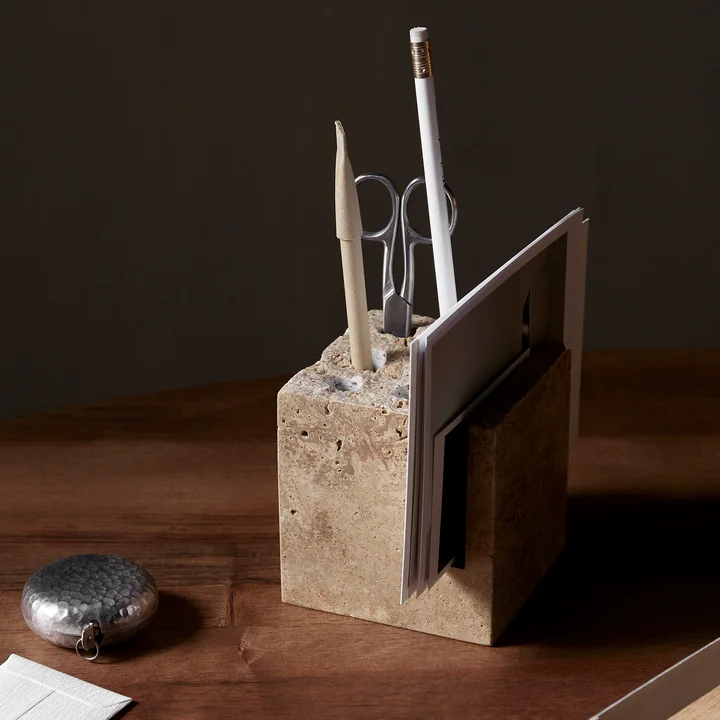 Ferm Living - Klint pen holder, beige