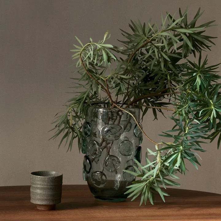Ferm Living - Lump Vase, H 25 cm x Ø 17 cm, clear (recycled)