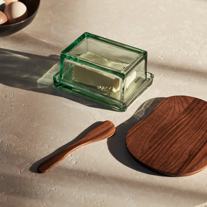 Ferm Living - Oli butter dish, clear