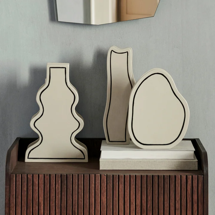 Paste Vases from Ferm Living in color off-white