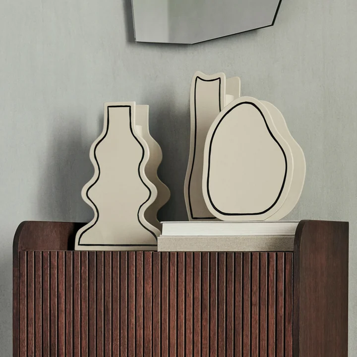 Paste Vases from Ferm Living in color off-white