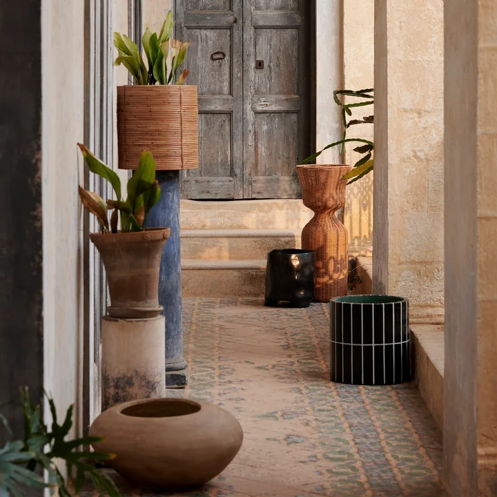 Ferm Living - Pillar plant pot, dark green