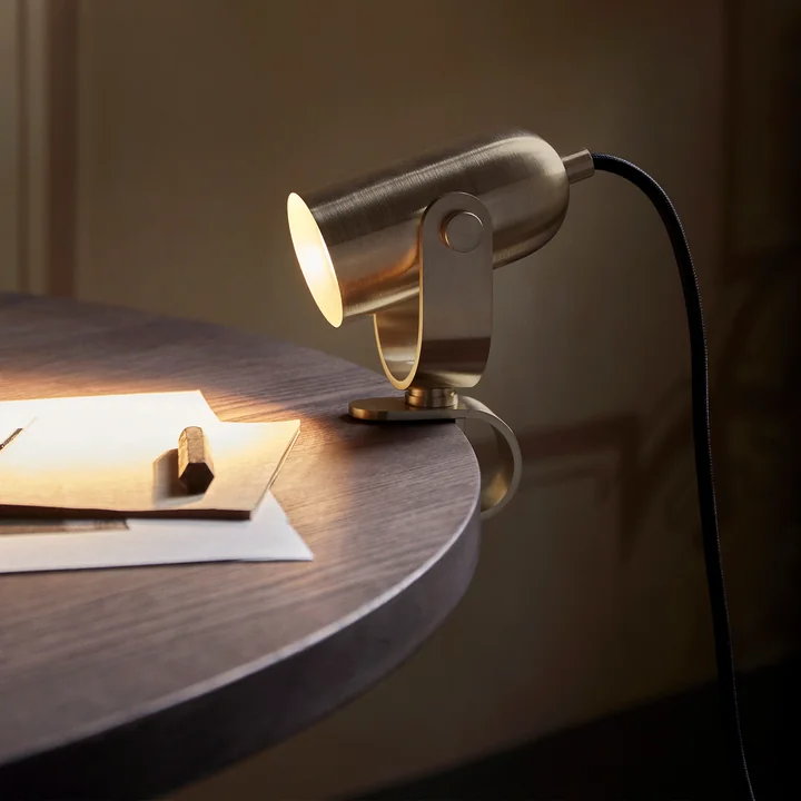 Ruuvi Table lamp from Ferm Living in the color brass