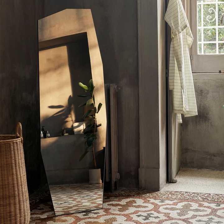 Shard mirror by Ferm Living in color silver