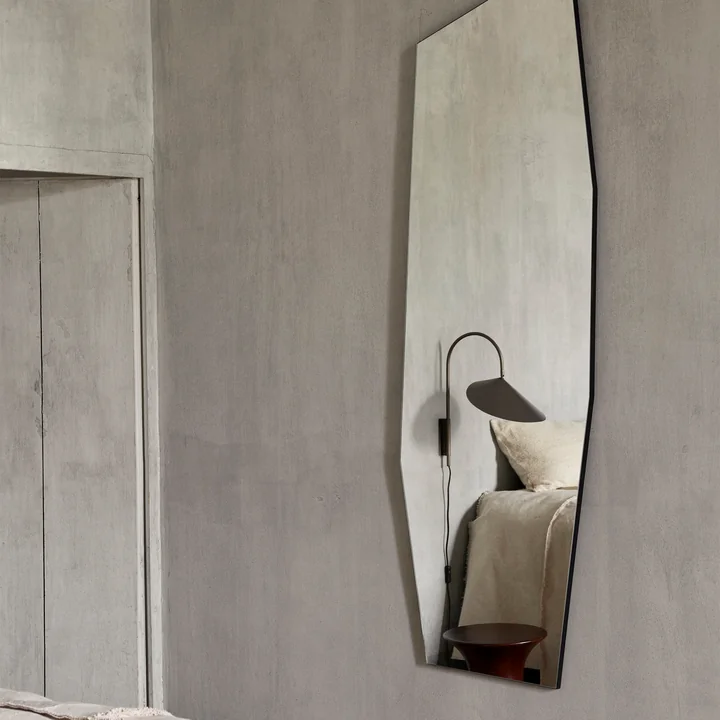 Shard Mirror from Ferm Living in color black