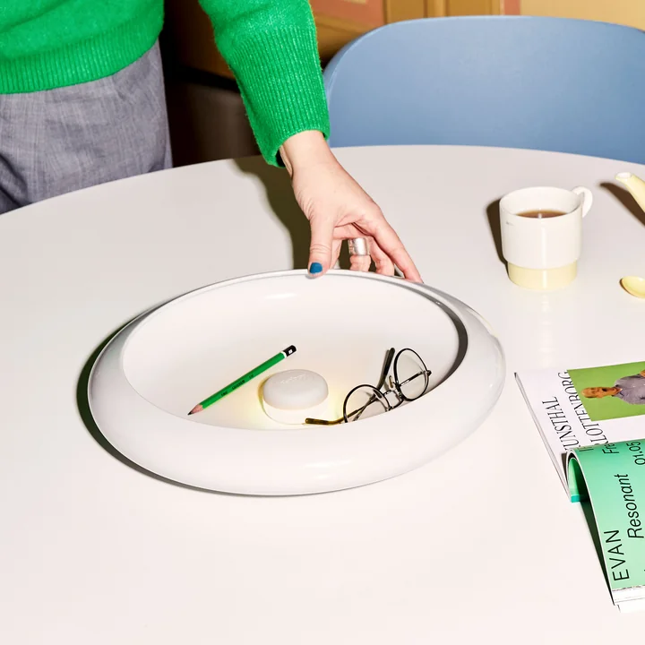 Oloha Large bowl with LED battery light, desert by Fatboy