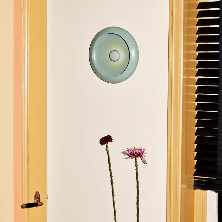 Oloha Medium bowl with LED battery light, sage by Fatboy