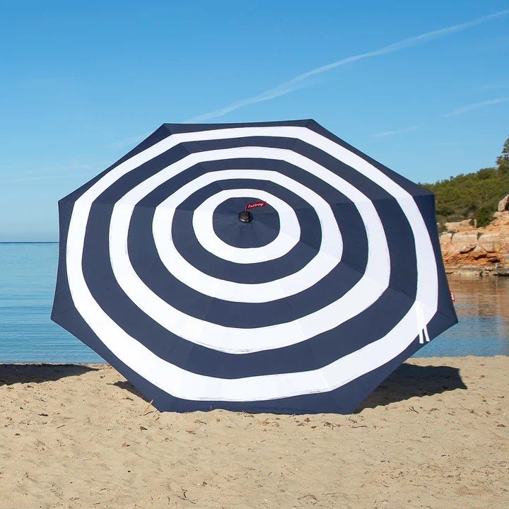 Stripesol Set parasol Ø 350 cm dark blue from Fatboy