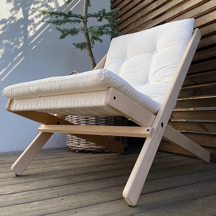 Boogie Folding chair, beech / white (401) from Karup Design