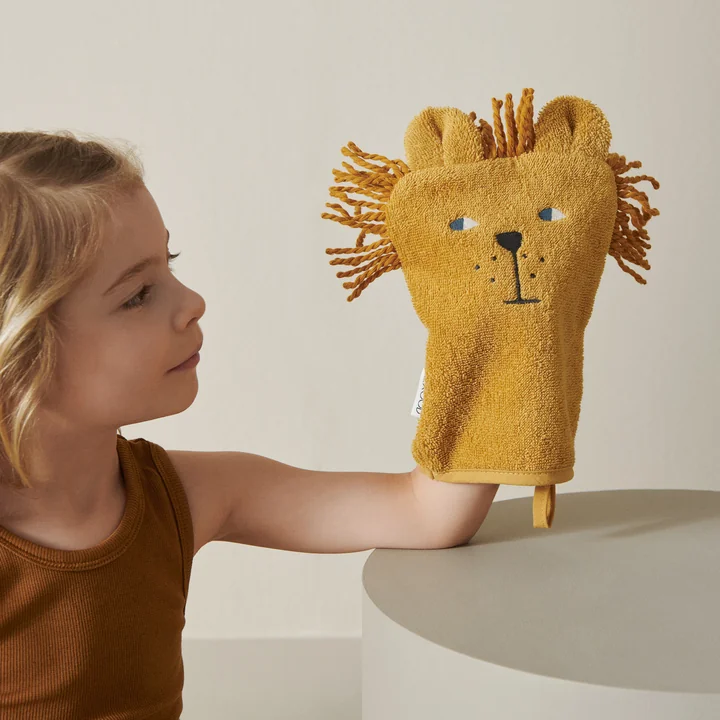 Sylvester washcloth from LIEWOOD in the lion version